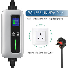 Audi E-Tron Charger, Home Charging Cable - 10amp EVSE - 5, 10, 15 or 20 meters long - UK to Type 2