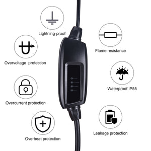 Lotus Eletre EV Charger, Home Charging Cable - 10amp EVSE - 5, 10, 15, 20 meters long - UK to Type 2