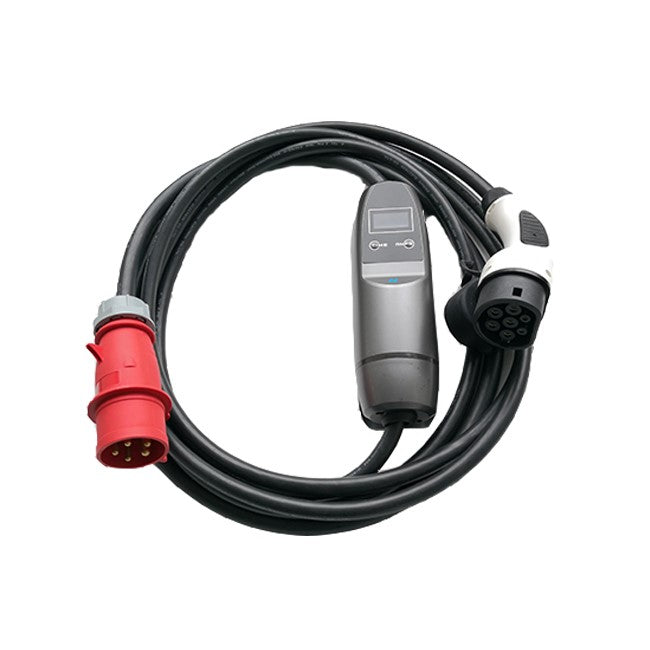 22kw, 3-PHASE EV Charging Cable Charger, KHONS brand, Commando / CEE t ...