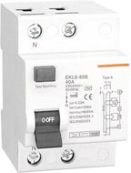 Type B RCD / RCCB 63A for EV Charge Point Installations. 2 pole, single phase, 30ma, 63 Amp