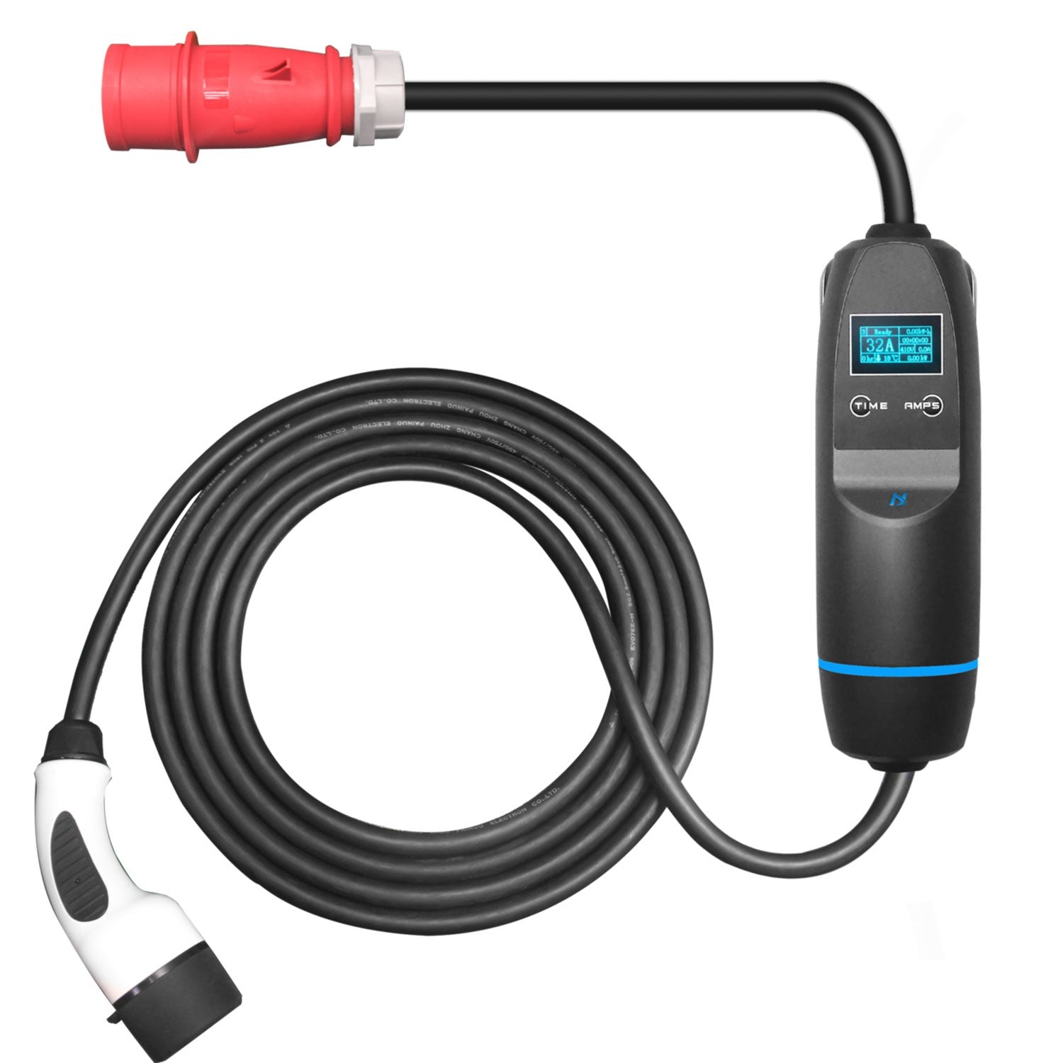 Project EV 5m Vehicle Charging Cable Type 2 to Type 2 Three Phase 11kW for EV  Charger - EV-11KW