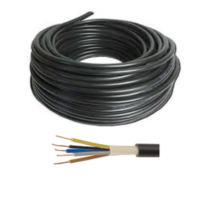 25 meters x 6mm 5-core Hi-Tuff Cable, PVC NYY-J