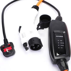 Mitsubishi Outlander PHEV Charger - UK to Type 1 Home Charging Cable - 5, 10 or 15 Meters