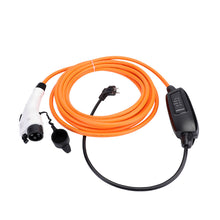 Nissan Leaf (2017 and earlier) / Nissan van eNV200 Home Charging Cable - 16amp, Schuko (EU) to Type 1 in-line portable mains home charger EVSE - 5 meters