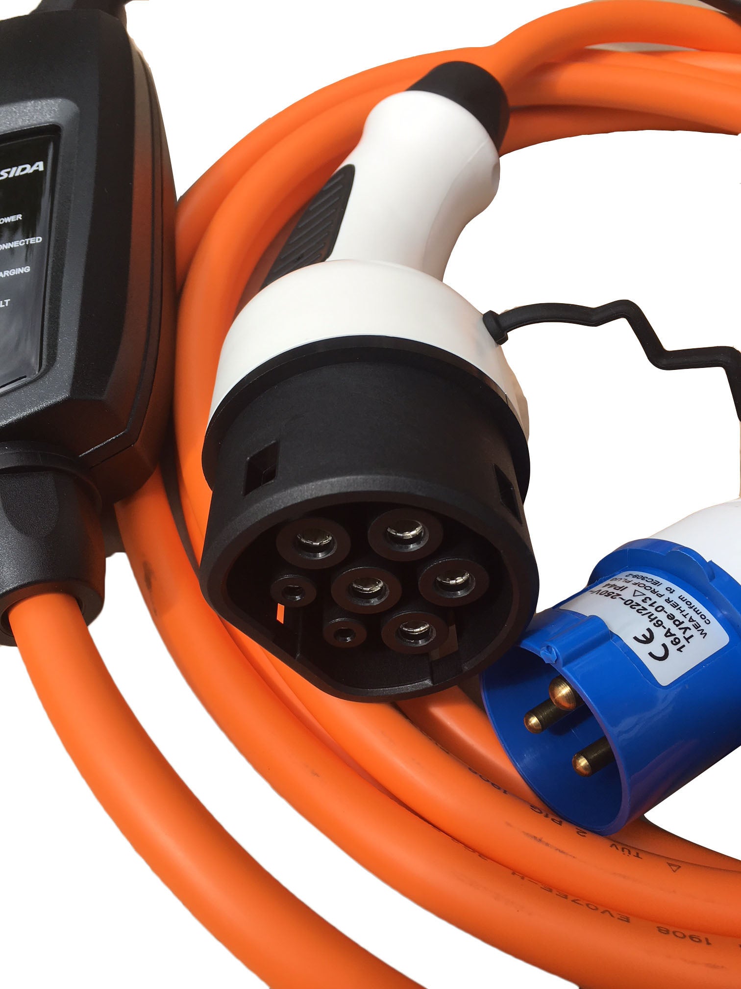 Type 2 EV Charger Cable with Cee Wall Plug - China EV Charging