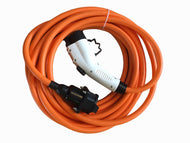 EV cable extension lead Type 1 to Type 1, 10 meters long, 32amp